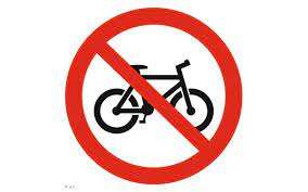 Р 45 Езда на велосипеде запрещена ( вход с велосипедом запрещен)